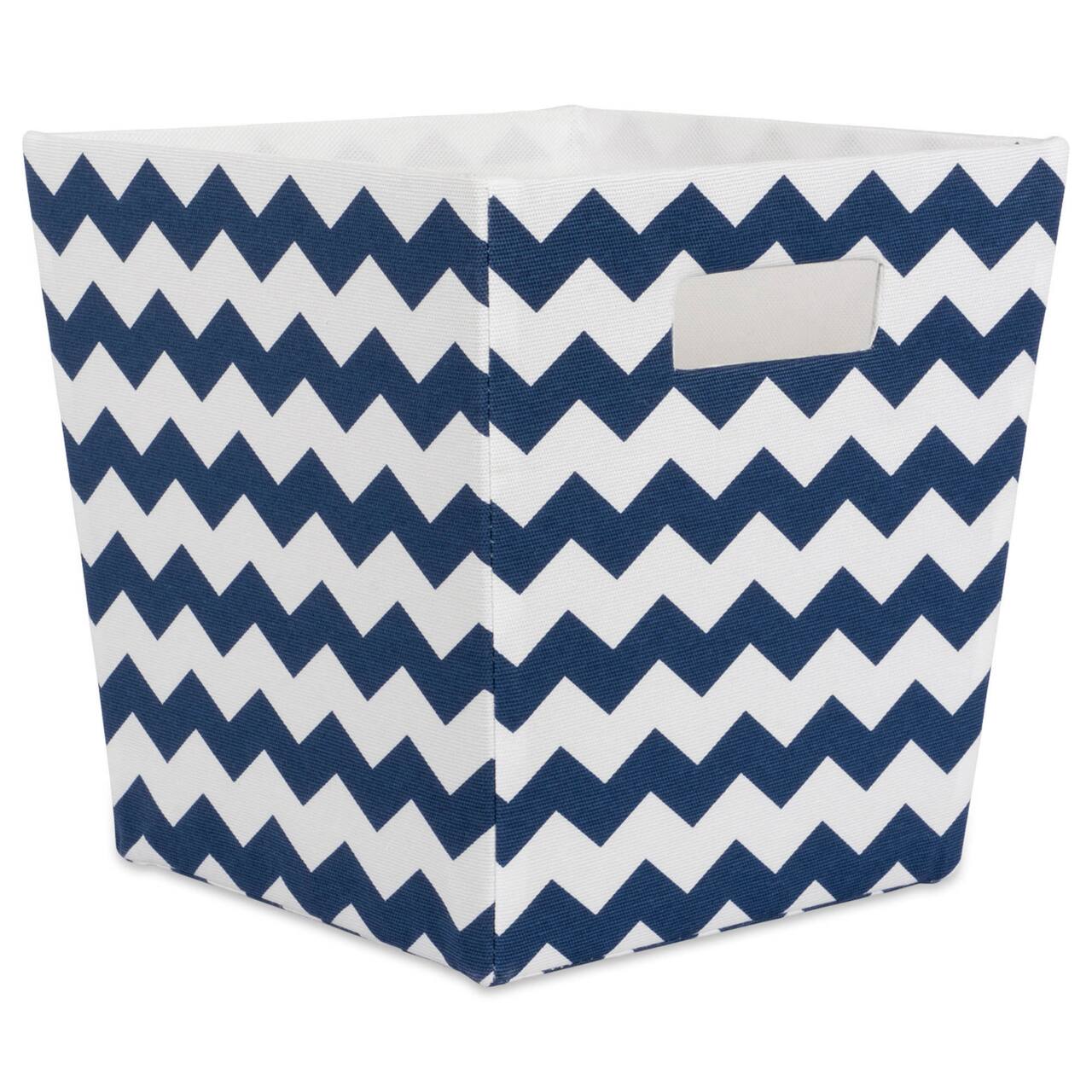 DII® 11" Trapezoid Polyester Chevron Storage Bin